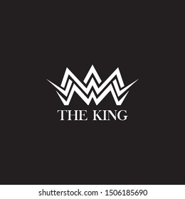 King's crown logo design vector template
