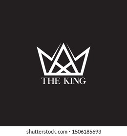 King's crown logo design vector template