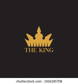 King's crown logo design vector template
