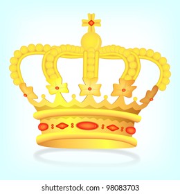 Kings crown, vector, 10eps.