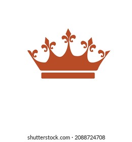 king's crown vector image or logo  