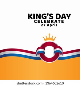 King's Day Celebrate Vector Template Design Illustration