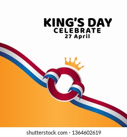 King's Day Celebrate Vector Template Design Illustration