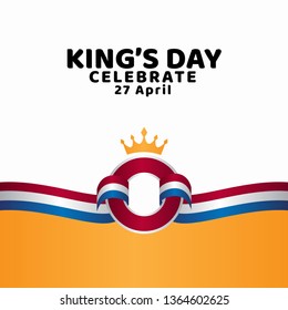 King's Day Celebrate Vector Template Design Illustration