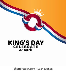 King's Day Celebrate Vector Template Design Illustration