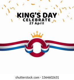 King's Day Celebrate Vector Template Design Illustration