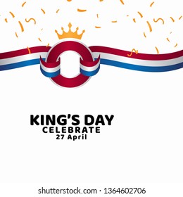 King's Day Celebrate Vector Template Design Illustration