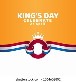 King's Day Celebrate Vector Template Design Illustration