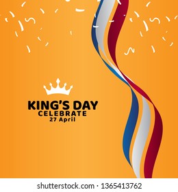 King's Day Celebrate Vector Template Design Illustration