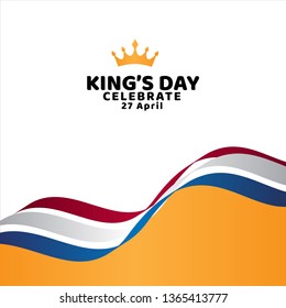 King's Day Celebrate Vector Template Design Illustration