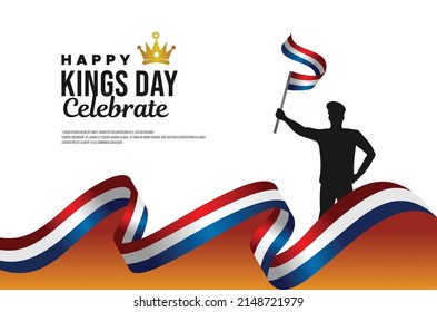 Kings Day Vector Design Template