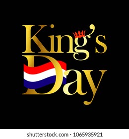 King's Day Vector Template Design Illustration