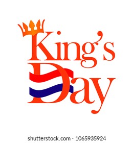 King's Day Vector Template Design Illustration