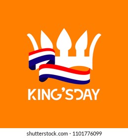 King's Day Vector Template Design Illustration
