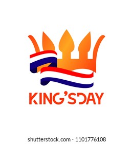 King's Day Vector Template Design Illustration