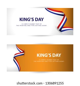 King's Day Vector Template Design Illustration