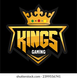 Logotipo de juegos de Kings con corona