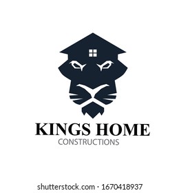 kings home lions real estate logo designs