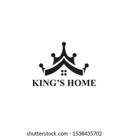 King's home logo design vector template