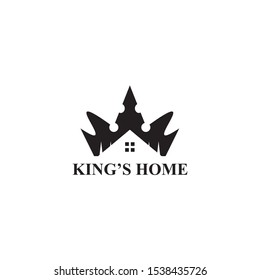 King's home logo design vector template