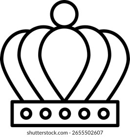 Design de vetor do ícone Kings Line