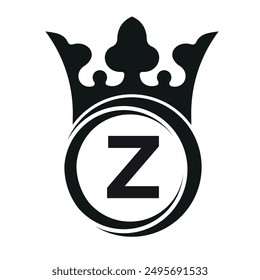 Kings Logo combine with letter Z vector template