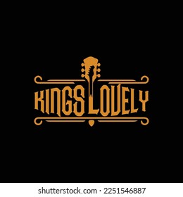 kings lovely modern music brand logo