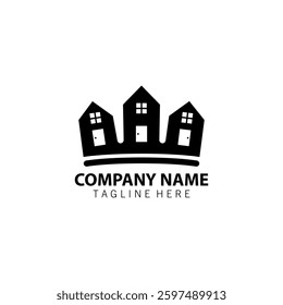 king's property logo design vector