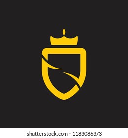 kings shield emblem symbol vector