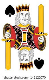 Kings of Spades without card. Original design