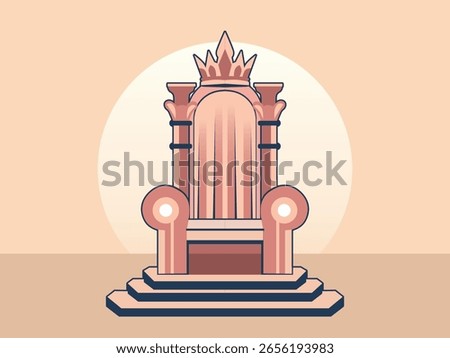 the king's throne. seat of power