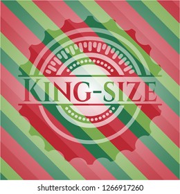 King-size christmas emblem.