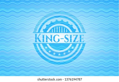 King-size water emblem.