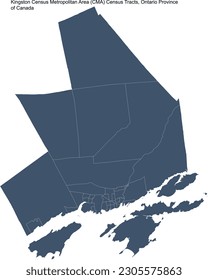 Kingston Census Metropolitan Area (CMA) Census Tracts, Ontario Province of Canada in 2021