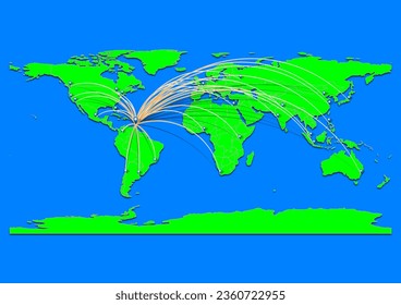 Kingstown, Saint Vincent and the Grenadines map - Concept map for Kingstown, Saint Vincent and the Grenadines on World map. Suitable for export concepts.