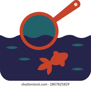 Kingyo-sukui paper scooper tool dipping for festival goldfish