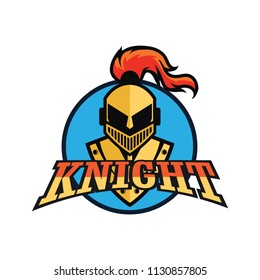 kinight warrior logo, vector illustration