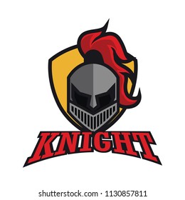 kinight warrior logo, vector illustration