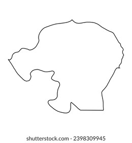Kinshasa city map, administrative division of Democratic Republic of the Congo. Vector illustration.