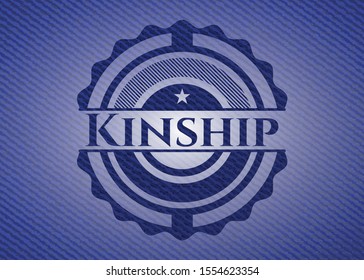 Kinship with jean texture. Vector Illustration. Detailed.