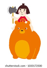 Kintaro(Hero of the famous folk tale of Japan)