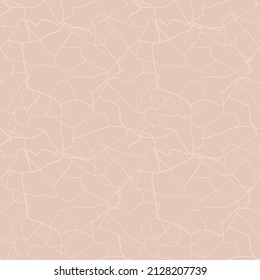 kintsugi art seamless pattern of shards fragments with thin lines in trendy dusty neutral colors palette.