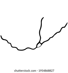 Kintsugi crack. Earthquake and ground cracks, hole effect, craquelure and damaged texture. Vector illustrations can be used for kintsugi decorations, topics earthquake, crash, destruction