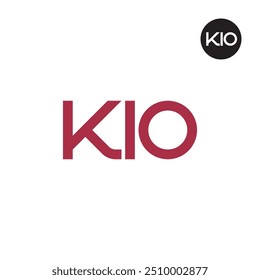 KIO Logo Letter Monogram Design