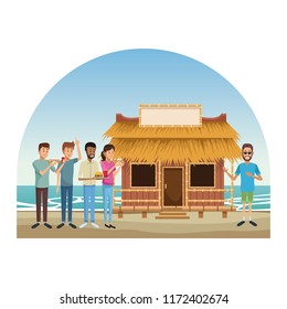 Kiosk at beach