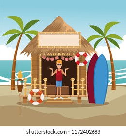 Kiosk at beach