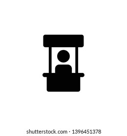 kiosk food icon vector illustration