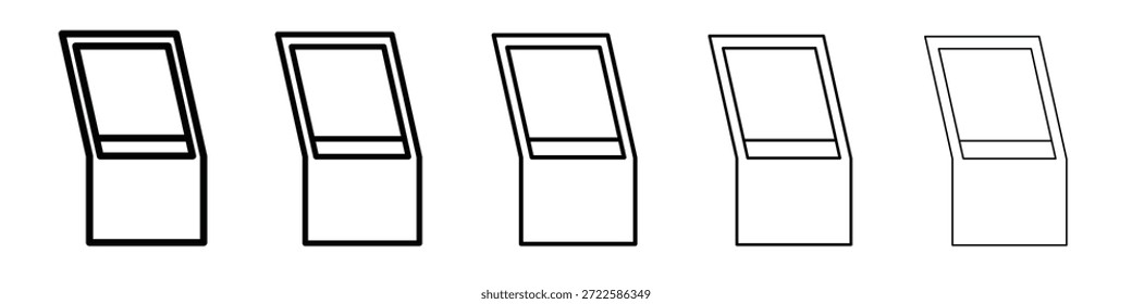 Kiosk icon design, logo, app, UI. Vector illustration, EPS