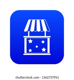 Kiosk icon digital blue for any design isolated on white vector illustration