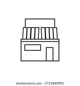 ícone do quiosque ilustração elemento design